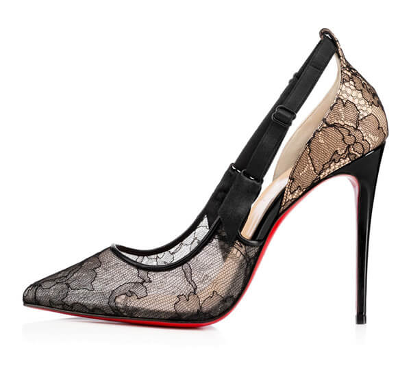 Christian Louboutin クリスチャン ルブタンコピー 2017SS Hot Jeanbi レースパンプス 100mm